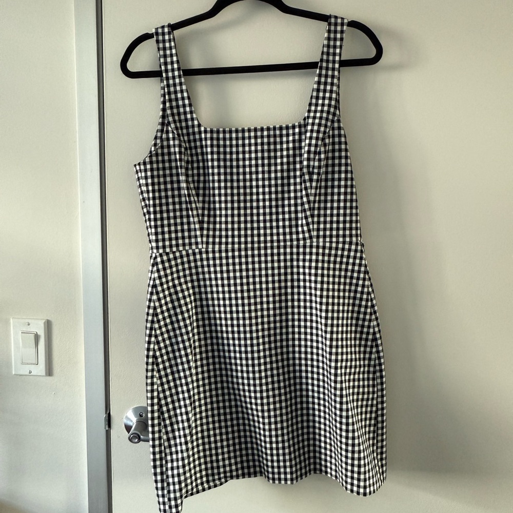 Favorite Daughter Black and White Sleeveless Mini Sundress